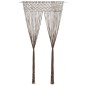 vidaXL Cortina de macramé algodón gris taupé 140x240 cm vidaXL Cortina de macramé algodón gris taupé 140x240 cm