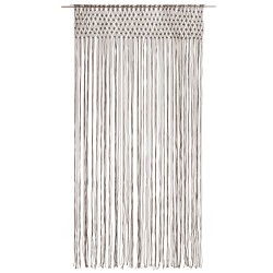 vidaXL Cortina de macramé algodón gris taupé 140x240 cm
