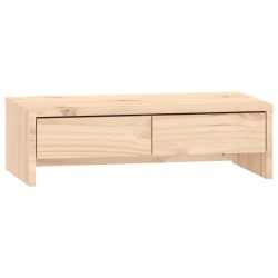 vidaXL Soporte para monitor madera maciza de pino 50x27x15 cm