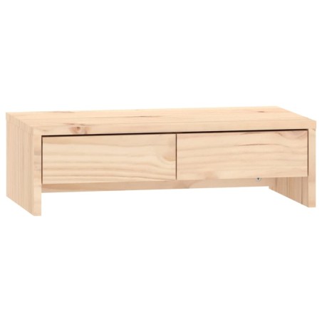 vidaXL Soporte para monitor madera maciza de pino 50x27x15 cm