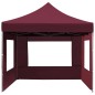 vidaXL Carpa plegable profesional y paredes aluminio rojo tinto 4,5x3m vidaXL Carpa plegable profesional y paredes aluminio rojo tinto 4,5x3m