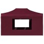 vidaXL Carpa plegable profesional y paredes aluminio rojo tinto 4,5x3m vidaXL Carpa plegable profesional y paredes aluminio rojo tinto 4,5x3m