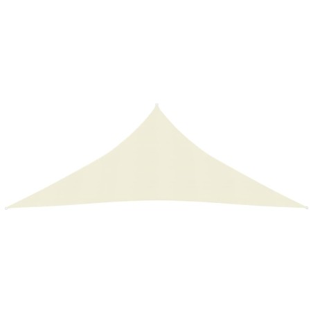 vidaXL Toldo de vela HDPE crema 160 g/m² 6x6x6 m