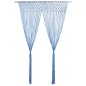 vidaXL Cortina de macramé algodón azul 140x240 cm vidaXL Cortina de macramé algodón azul 140x240 cm