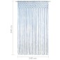 vidaXL Cortina de macramé algodón azul 140x240 cm vidaXL Cortina de macramé algodón azul 140x240 cm