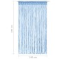 vidaXL Cortina de macramé algodón azul 140x240 cm vidaXL Cortina de macramé algodón azul 140x240 cm