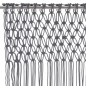 vidaXL Cortina de macramé algodón gris antracita 140x240 cm vidaXL Cortina de macramé algodón gris antracita 140x240 cm