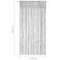 vidaXL Cortina de macramé algodón gris antracita 140x240 cm vidaXL Cortina de macramé algodón gris antracita 140x240 cm