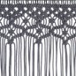 vidaXL Cortina de macramé algodón gris antracita 140x240 cm vidaXL Cortina de macramé algodón gris antracita 140x240 cm