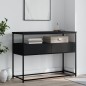 vidaXL Mesa consola madera de ingeniería negra 100x40x75 cm vidaXL Mesa consola madera de ingeniería negra 100x40x75 cm