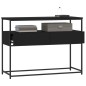 vidaXL Mesa consola madera de ingeniería negra 100x40x75 cm vidaXL Mesa consola madera de ingeniería negra 100x40x75 cm