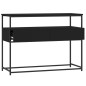 vidaXL Mesa consola madera de ingeniería negra 100x40x75 cm vidaXL Mesa consola madera de ingeniería negra 100x40x75 cm