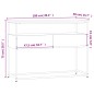 vidaXL Mesa consola madera de ingeniería negra 100x40x75 cm vidaXL Mesa consola madera de ingeniería negra 100x40x75 cm
