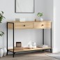 vidaXL Mesa consola madera de ingeniería roble Sonoma 100x34,5x75 cm vidaXL Mesa consola madera de ingeniería roble Sonoma 100x34,5x75 cm