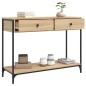 vidaXL Mesa consola madera de ingeniería roble Sonoma 100x34,5x75 cm vidaXL Mesa consola madera de ingeniería roble Sonoma 100x34,5x75 cm