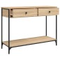 vidaXL Mesa consola madera de ingeniería roble Sonoma 100x34,5x75 cm vidaXL Mesa consola madera de ingeniería roble Sonoma 100x34,5x75 cm
