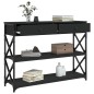 vidaXL Mesa consola madera de ingeniería negra 100x28x75 cm vidaXL Mesa consola madera de ingeniería negra 100x28x75 cm
