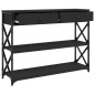 vidaXL Mesa consola madera de ingeniería negra 100x28x75 cm vidaXL Mesa consola madera de ingeniería negra 100x28x75 cm