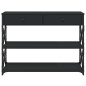 vidaXL Mesa consola madera de ingeniería negra 100x28x75 cm vidaXL Mesa consola madera de ingeniería negra 100x28x75 cm