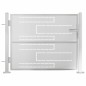 vidaXL Puerta de jardín de acero inoxidable 100x75 cm vidaXL Puerta de jardín de acero inoxidable 100x75 cm