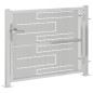 vidaXL Puerta de jardín de acero inoxidable 100x75 cm vidaXL Puerta de jardín de acero inoxidable 100x75 cm