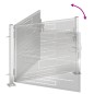 vidaXL Puerta de jardín de acero inoxidable 100x75 cm vidaXL Puerta de jardín de acero inoxidable 100x75 cm