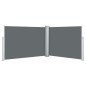 vidaXL Toldo lateral retráctil gris antracita 120x1000 cm vidaXL Toldo lateral retráctil gris antracita 120x1000 cm