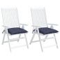 vidaXL Cojines para silla 2 uds tela Oxford azul marino 50x50x7 cm vidaXL Cojines para silla 2 uds tela Oxford azul marino 50x50x7 cm