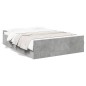 vidaXL Cama con cajones madera ingeniería gris hormigón 140x190 cm vidaXL Cama con cajones madera ingeniería gris hormigón 140x190 cm