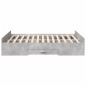 vidaXL Cama con cajones madera ingeniería gris hormigón 140x190 cm vidaXL Cama con cajones madera ingeniería gris hormigón 140x190 cm