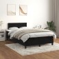 vidaXL Cama box spring con colchón terciopelo negro 120x190 cm vidaXL Cama box spring con colchón terciopelo negro 120x190 cm