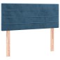 vidaXL Cama box spring con colchón terciopelo azul oscuro 120x190 cm vidaXL Cama box spring con colchón terciopelo azul oscuro 120x190 cm