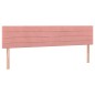 vidaXL Cama box spring con colchón terciopelo rosa 120x190 cm