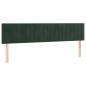 vidaXL Cama box spring con colchón terciopelo verde oscuro 120x190 cm