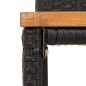 vidaXL Mesa bar y taburetes jardín 5 pzas madera acacia ratán PE negro vidaXL Mesa bar y taburetes jardín 5 pzas madera acacia ratán PE negro