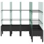 vidaXL Jardinera con enrejado PP negro 160x120x142,5 cm vidaXL Jardinera con enrejado PP negro 160x120x142,5 cm