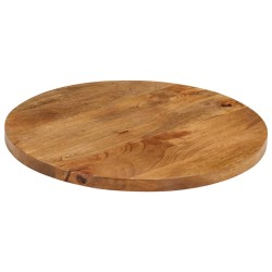 vidaXL Tablero de mesa redondo madera maciza de mango Ø 60x2,5 cm