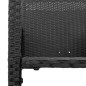 vidaXL Taburetes altos de jardín 2 unidades ratán sintético negro vidaXL Taburetes altos de jardín 2 unidades ratán sintético negro