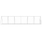 vidaXL Jaula para conejos acero galvanizado plateado 600x105x120 cm vidaXL Jaula para conejos acero galvanizado plateado 600x105x120 cm