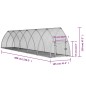 vidaXL Jaula para conejos acero galvanizado plateado 600x105x120 cm vidaXL Jaula para conejos acero galvanizado plateado 600x105x120 cm