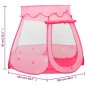 vidaXL Tienda de juegos para niños rosa 102x102x82 cm