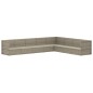 vidaXL Set de muebles de jardín 8 pzas y cojines ratán sintético gris vidaXL Set de muebles de jardín 8 pzas y cojines ratán sintético gris