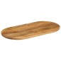 vidaXL Tablero de mesa ovalado madera maciza de mango 100x40x2,5 cm
