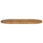 vidaXL Tablero de mesa ovalado madera maciza de mango 100x40x2,5 cm