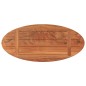 vidaXL Tablero de mesa ovalado madera maciza de acacia 80x40x3,8 cm vidaXL Tablero de mesa ovalado madera maciza de acacia 80x40x3,8 cm