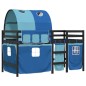 vidaXL Cama alta para niños con túnel madera pino azul 90x190 cm vidaXL Cama alta para niños con túnel madera pino azul 90x190 cm