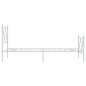 vidaXL Estructura cama metal con cabecero y pie cama blanca 75x190 cm vidaXL Estructura cama metal con cabecero y pie cama blanca 75x190 cm