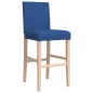 vidaXL Taburetes altos 2 uds madera maciza de caucho y tela vidaXL Taburetes altos 2 uds madera maciza de caucho y tela