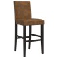 vidaXL Taburetes altos 2 uds madera maciza de caucho y tela vidaXL Taburetes altos 2 uds madera maciza de caucho y tela