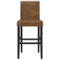vidaXL Taburetes altos 2 uds madera maciza de caucho y tela vidaXL Taburetes altos 2 uds madera maciza de caucho y tela